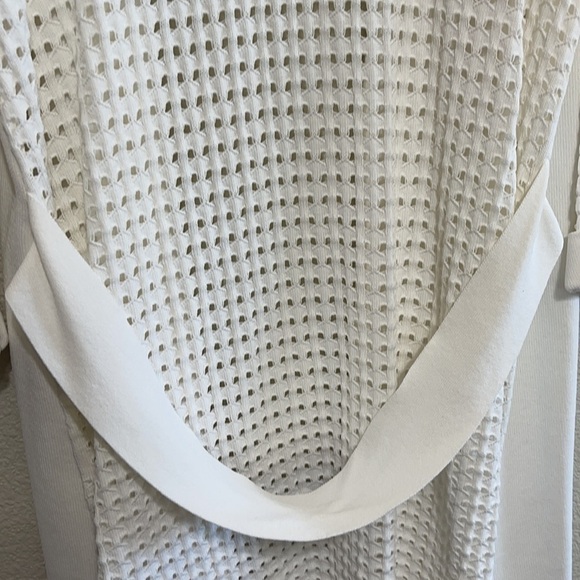 Lauren Michelle White Open Knit Cardigan - Picture 7 of 8